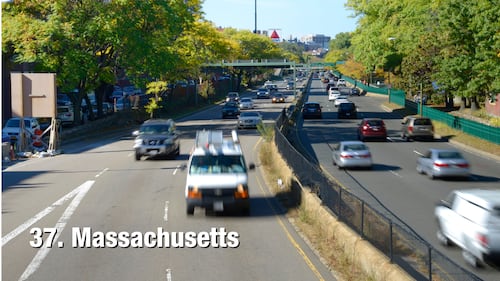 Massachusetts: 19.29 driving incidents per 1,000 residents