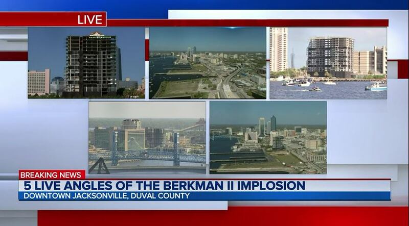 The Berkman II was imploded in downtown Jacksonville on Sunday, March 6, 2022 after standing vacant for more than a decade.