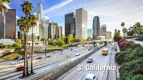 California: 40.37 driving incidents per 1,000 residents