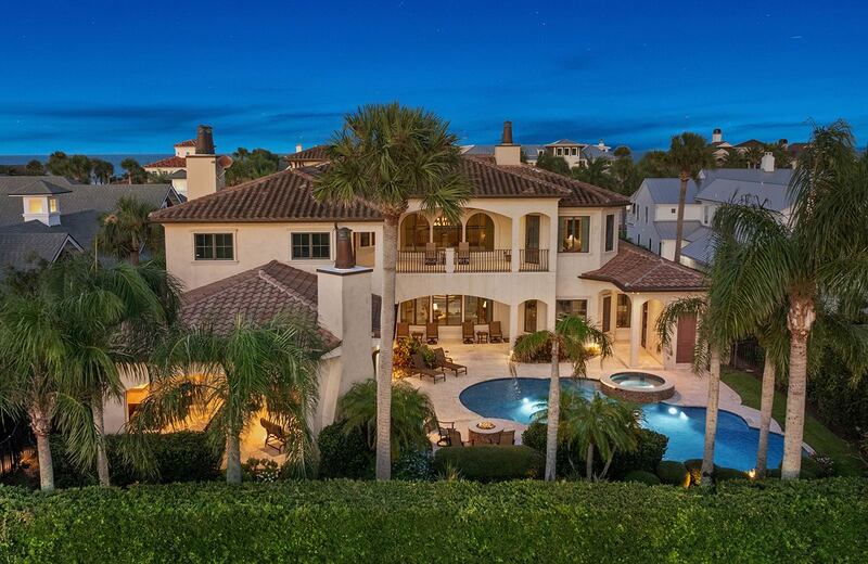 A Mediterranean-style home on Ponte Vedra Boulevard that’s “just steps from the beach” is being listed by Douglas Elliman Real Estate for $10.6 million.