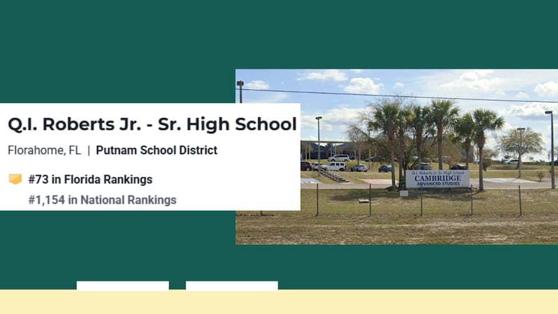 Q.I. Roberts Jr. - Sr. High School, Florahome (No. 73 in the state, No. 1,154 nationally)