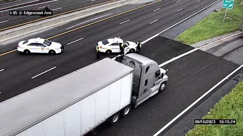 A fatal crash on I-95 north near Zoo Parkway in Jacksonville caused backups into downtown Jacksonville.