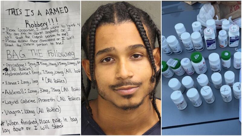 Jacksonville man accused of robbing Orlando CVS with threatening note demanding pills
