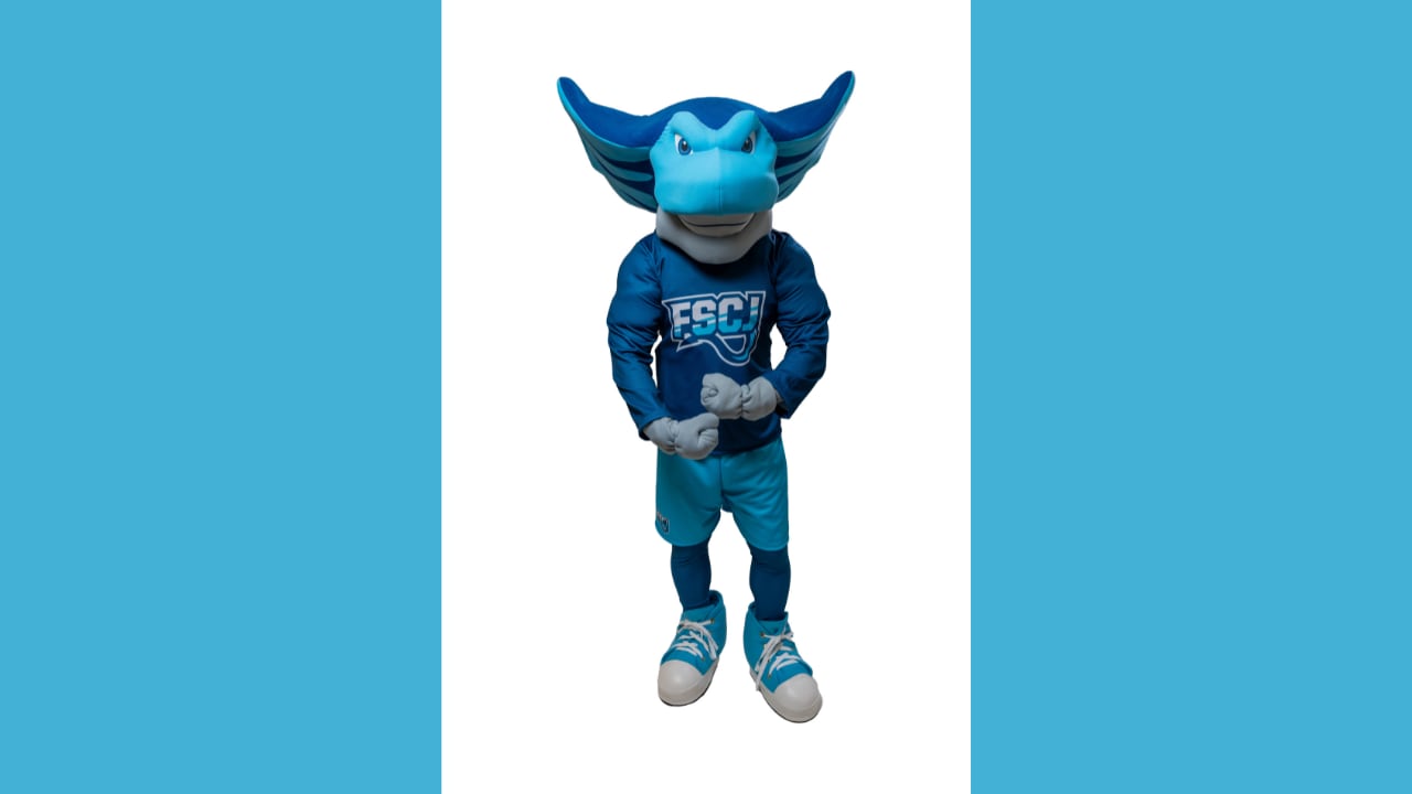 The Florida State College at Jacksonville revealed its new Manta Ray mascot costume on Tuesday, Sept. 17.