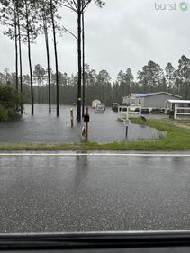 Flooding reported from Debby in Sanderson, Florida.