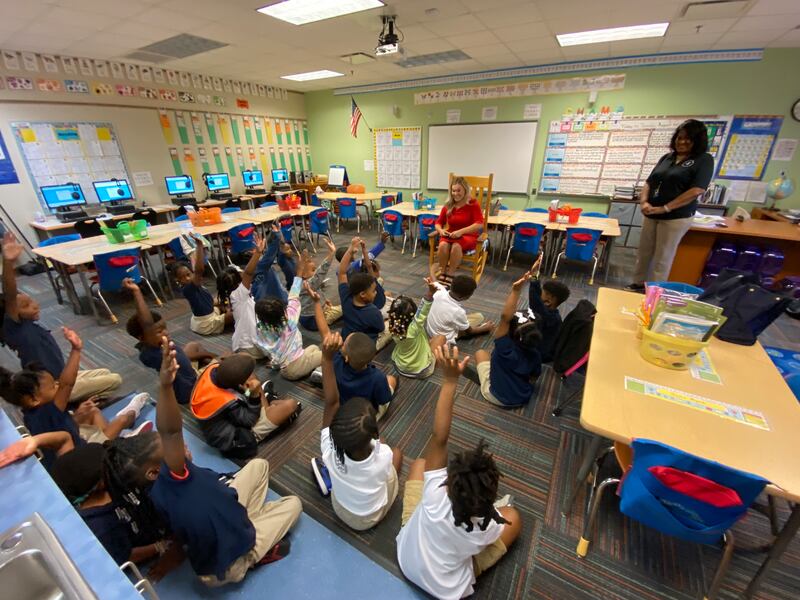 Action News Jax’s Chandler Morgan got to read to the first grade class at the YMCA Tiger Academy on Tuesday morning!