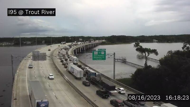 A fatal crash on I-95 north near Zoo Parkway in Jacksonville caused backups into downtown Jacksonville.