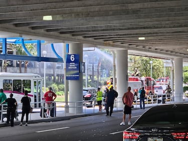 Parking garage fire at Jacksonville International Airport, 5/16/25.