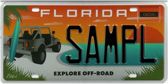 Explore Off-Road Florida specialty plate