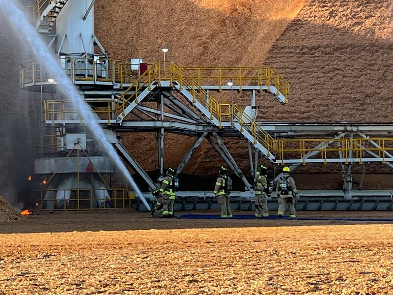 Firefighters extinguished the blaze in just over an hour.