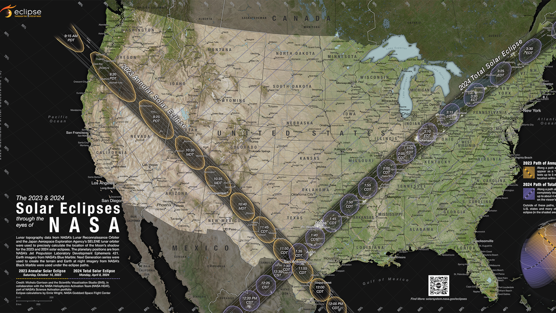 Eclipse map
