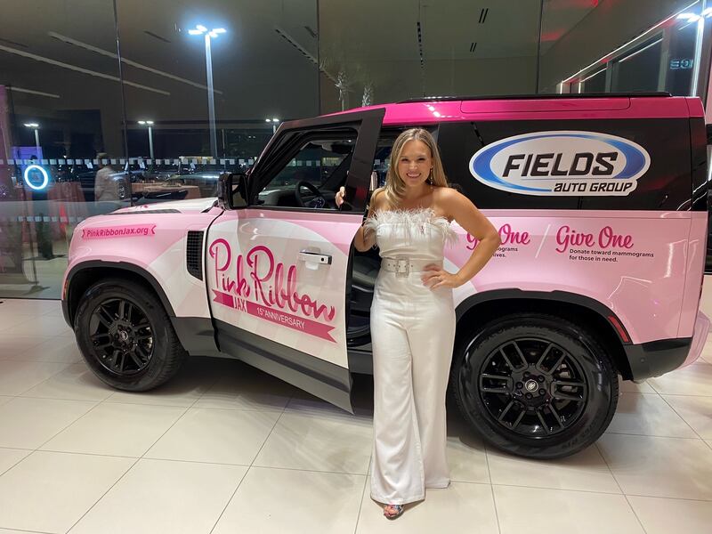 Saturday night's Pink Ribbon Jax, Prink Ribbon Soiree was held at Jaguar Land Rover in Jacksonville.