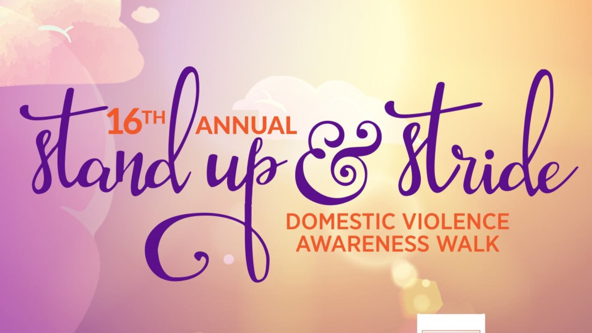 Flyer for 16th annual domestic violence awareness walk