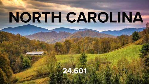 Here are how many people from each state moved to Florida in 2022