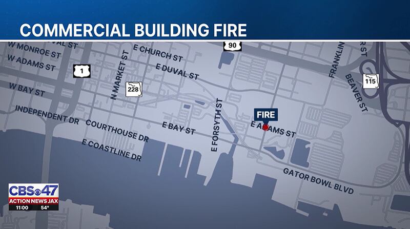 Jacksonville Fire and Rescue Department firefighters have been fighting a fire at the still-under-construction Rise Doro apartments in Downtown Jacksonville since Sunday night.