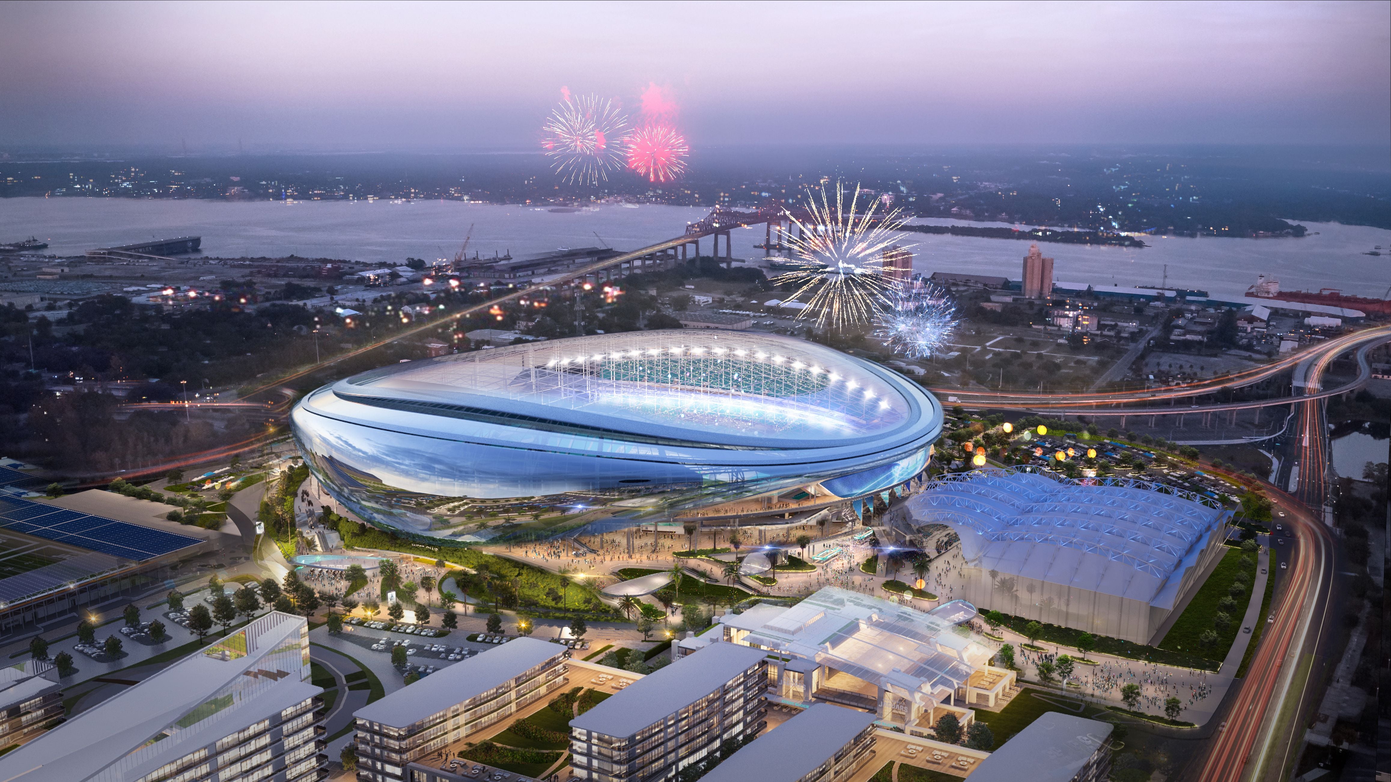 The Jacksonville Jaguars have released "Stadium of the Future" renderings.