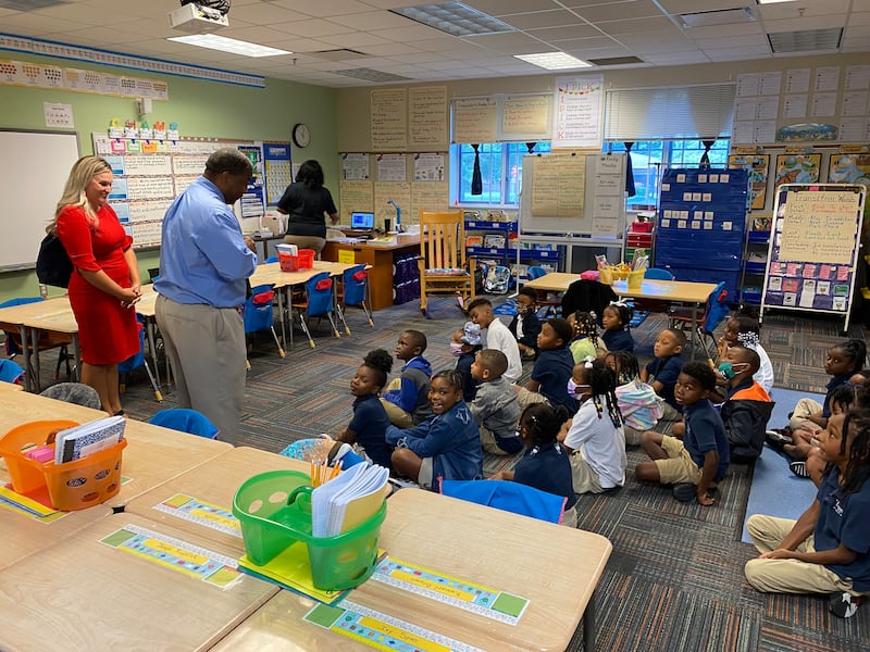 Action News Jax’s Chandler Morgan got to read to the first grade class at the YMCA Tiger Academy on Tuesday morning!