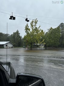 Flooding from Debby in Sanderson.