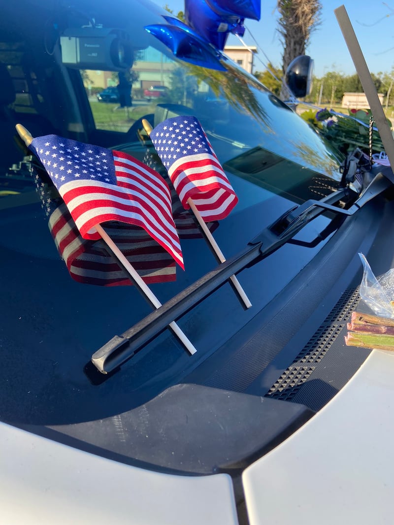 Deputy Moyers' vehicle memorial