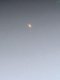 Gavin from St. Augustine sent in this view of the solar eclipse.
