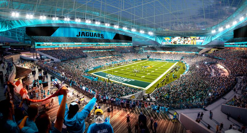 The Jacksonville Jaguars have released "Stadium of the Future" renderings.