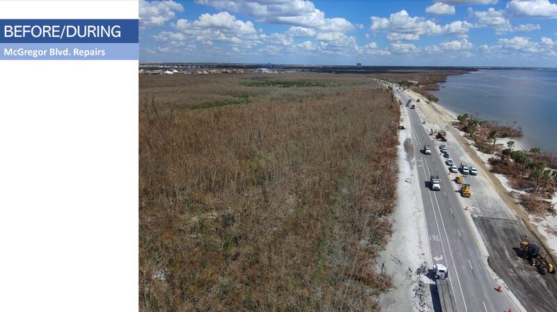 The causeway washed out by Hurricane Ian that links Sanibel Island to the Florida mainland reopened with temporary repairs on Wednesday, Gov. Ron DeSantis announced.