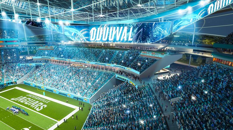 The Jacksonville Jaguars have released "Stadium of the Future" renderings.