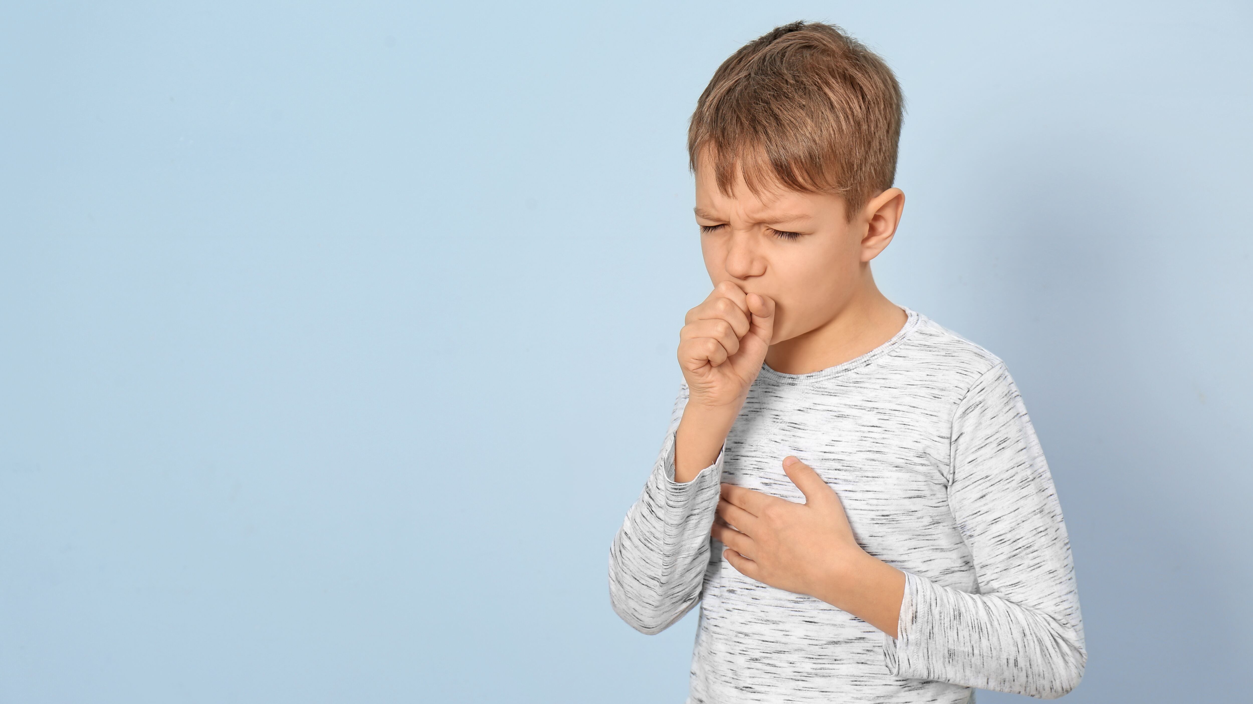 A child coughing
