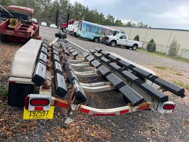 If you need a trailer to go with your boat this heavy trailer has your name on it.