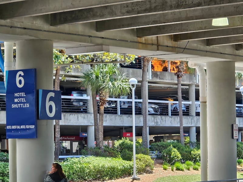 Parking garage fire at Jacksonville International Airport, 5/16/25.