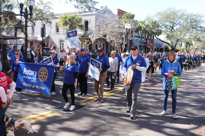 It was a beautiful day for the MLK Parade today in downtown Fernandina.