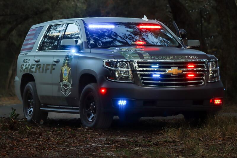 Pasco County repping the matte colored graphics on one of its SUVs.
