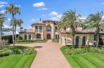 A Mediterranean-style home on Ponte Vedra Boulevard that’s “just steps from the beach” is being listed by Douglas Elliman Real Estate for $10.6 million.