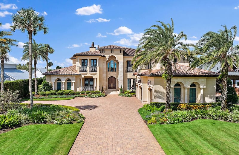 A Mediterranean-style home on Ponte Vedra Boulevard that’s “just steps from the beach” is being listed by Douglas Elliman Real Estate for $10.6 million.