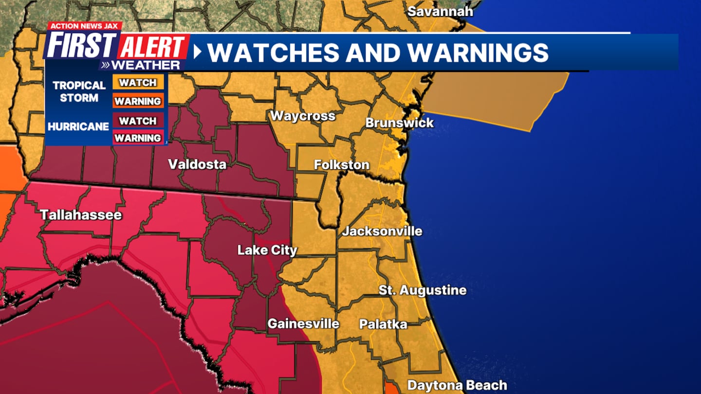 Hurricane Watch in effect for Columbia County