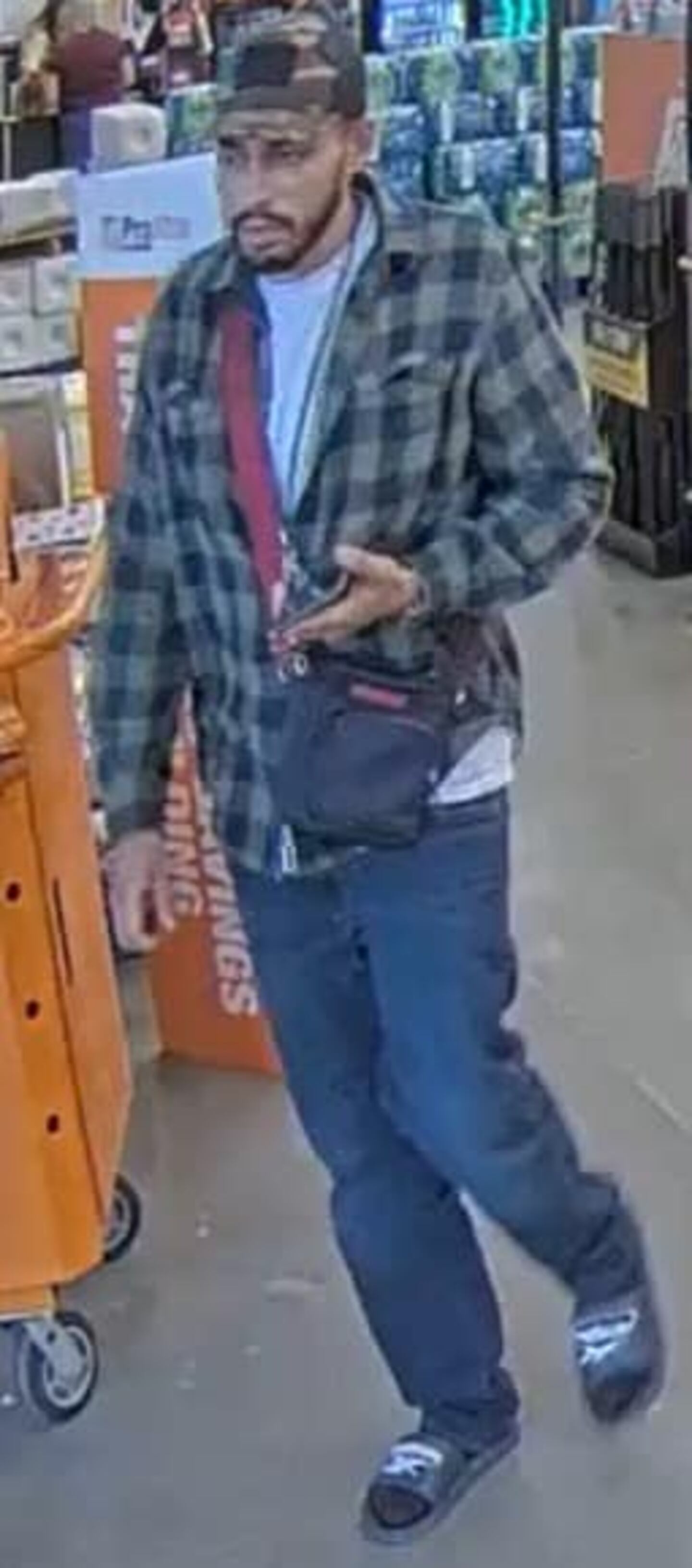 One of the two suspects the Clay County Sheriff's Department is looking to identify in a shoplifting incident.