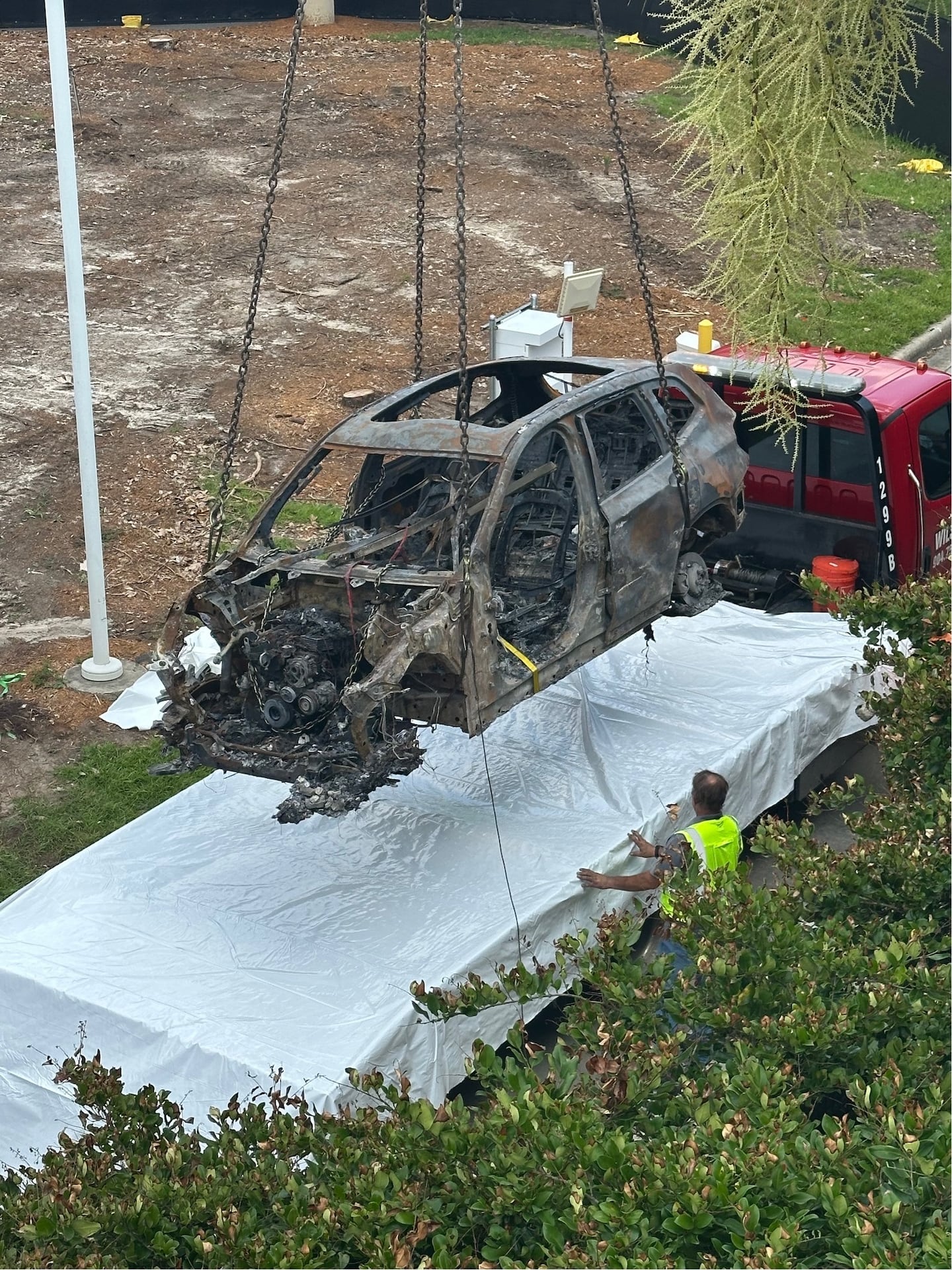 BMW at the center of a massive fire at Jacksonville International Airport in May