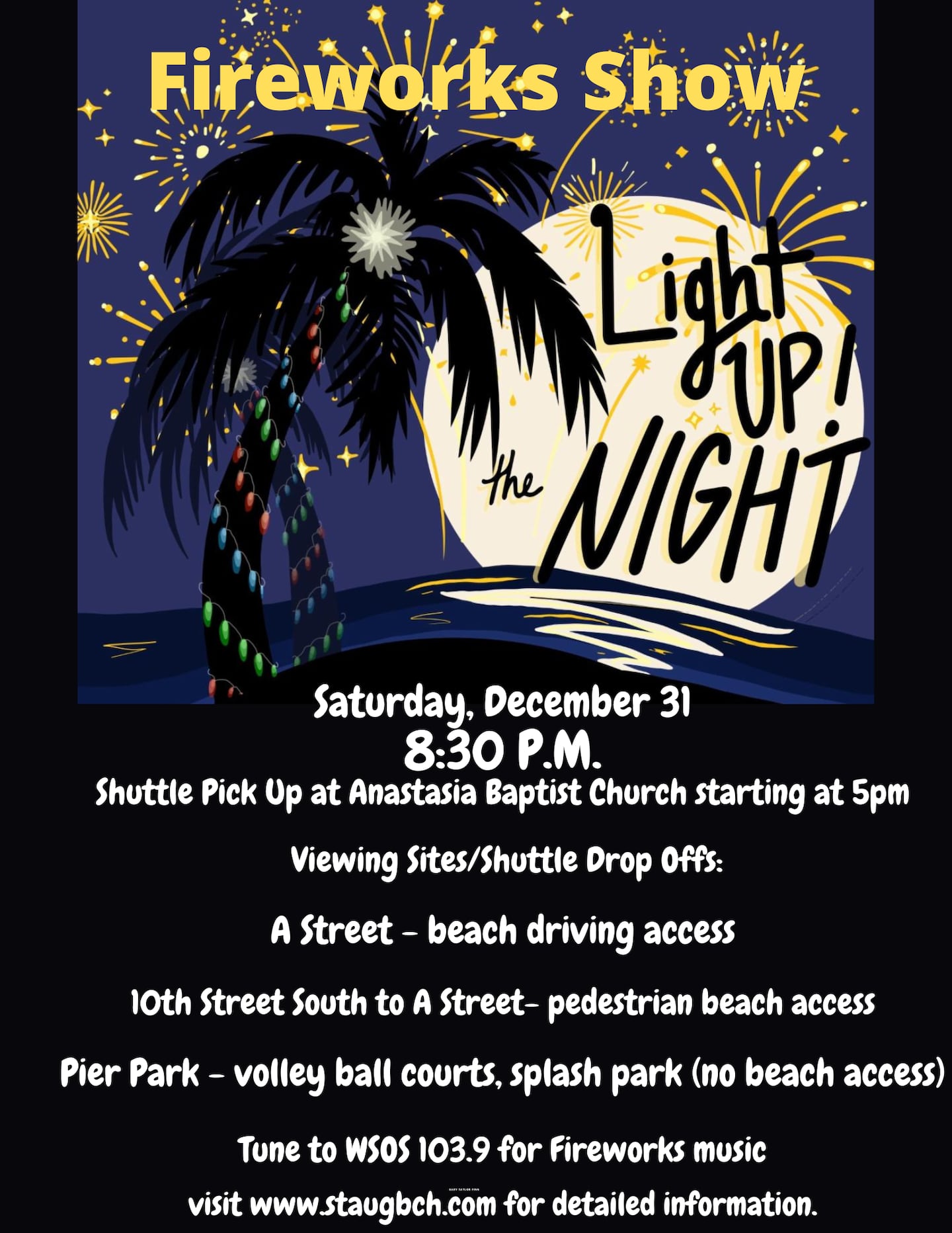 There will be plenty of parking options for the event.