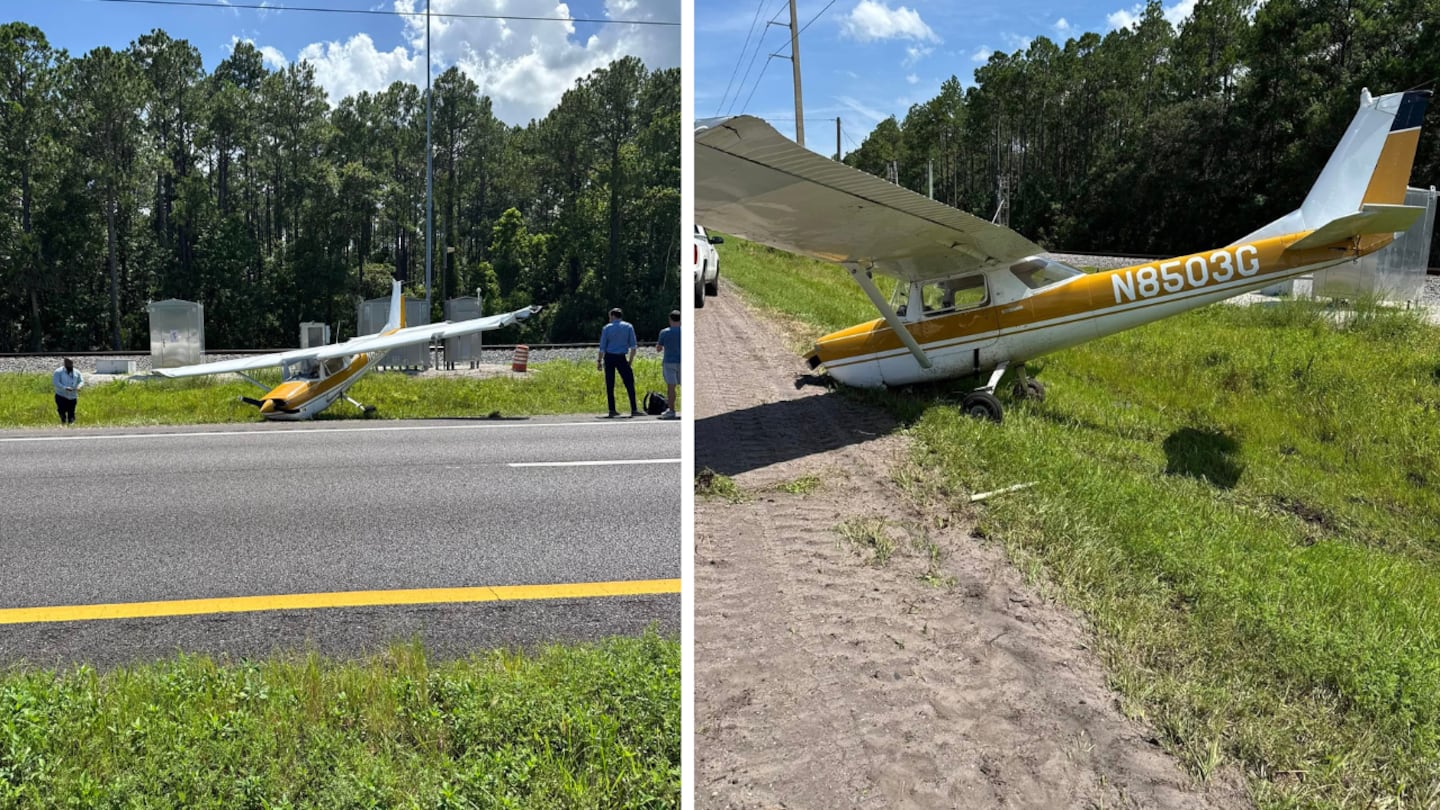 Plane lands on U.S. 1 in St. Augustine near airport