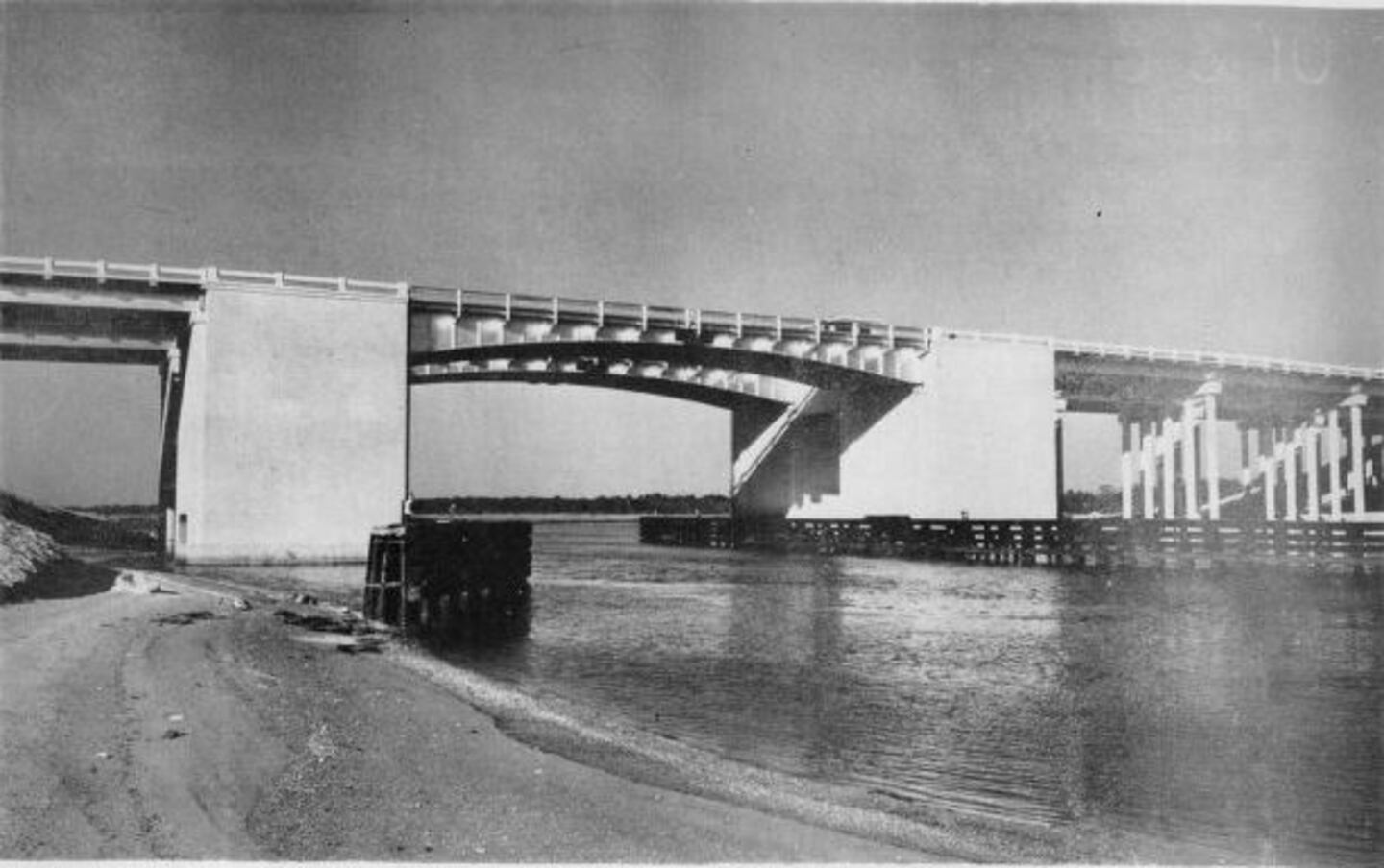 The original B.B. McCormick Bridge was a drawbridge completed in 1949 but the “road” wasn’t an easy one.