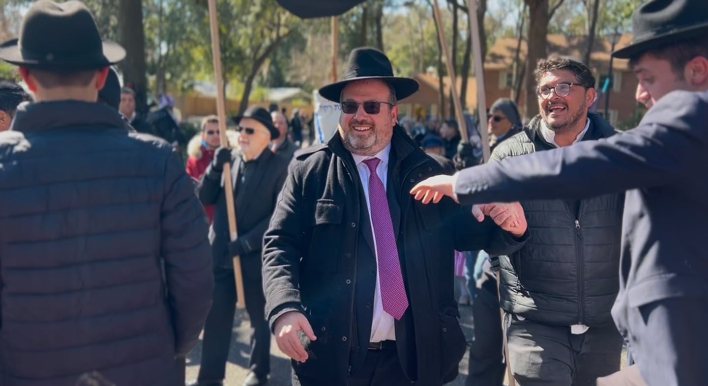 Members of the Jacksonville Jewish community gathered Sunday afternoon to honor Rabbi Yaakov Fisch with one of Judaism’s most sacred gifts: a newly written Sefer Torah.