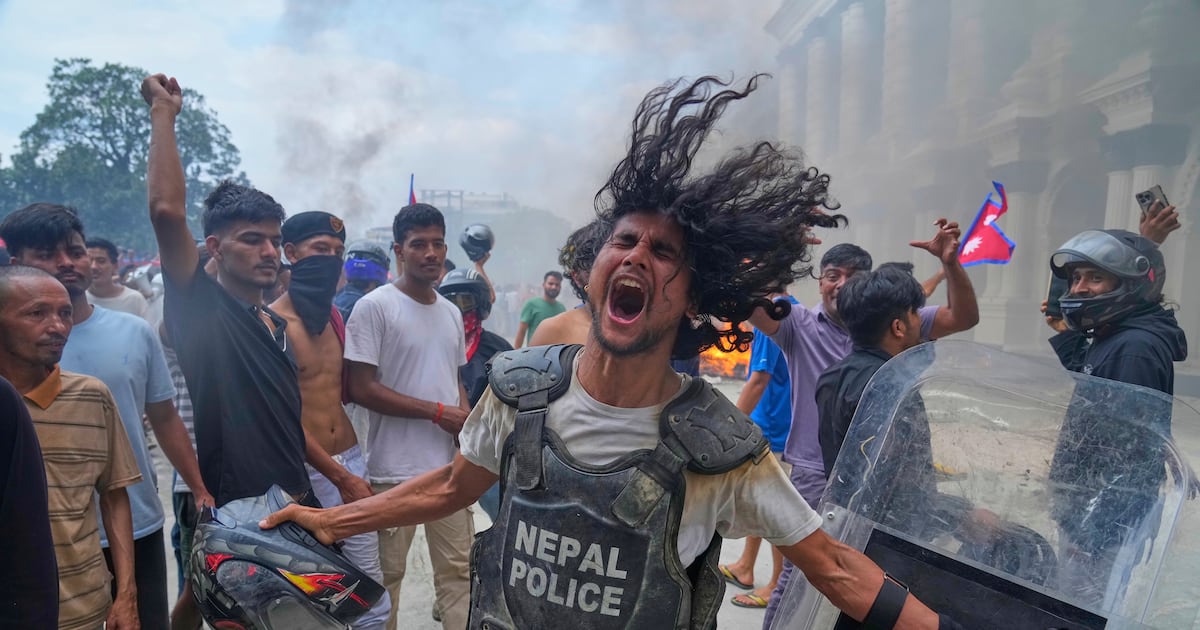 Protests against Nepal's social-media ban grow more violent as demonstrators set buildings on fire