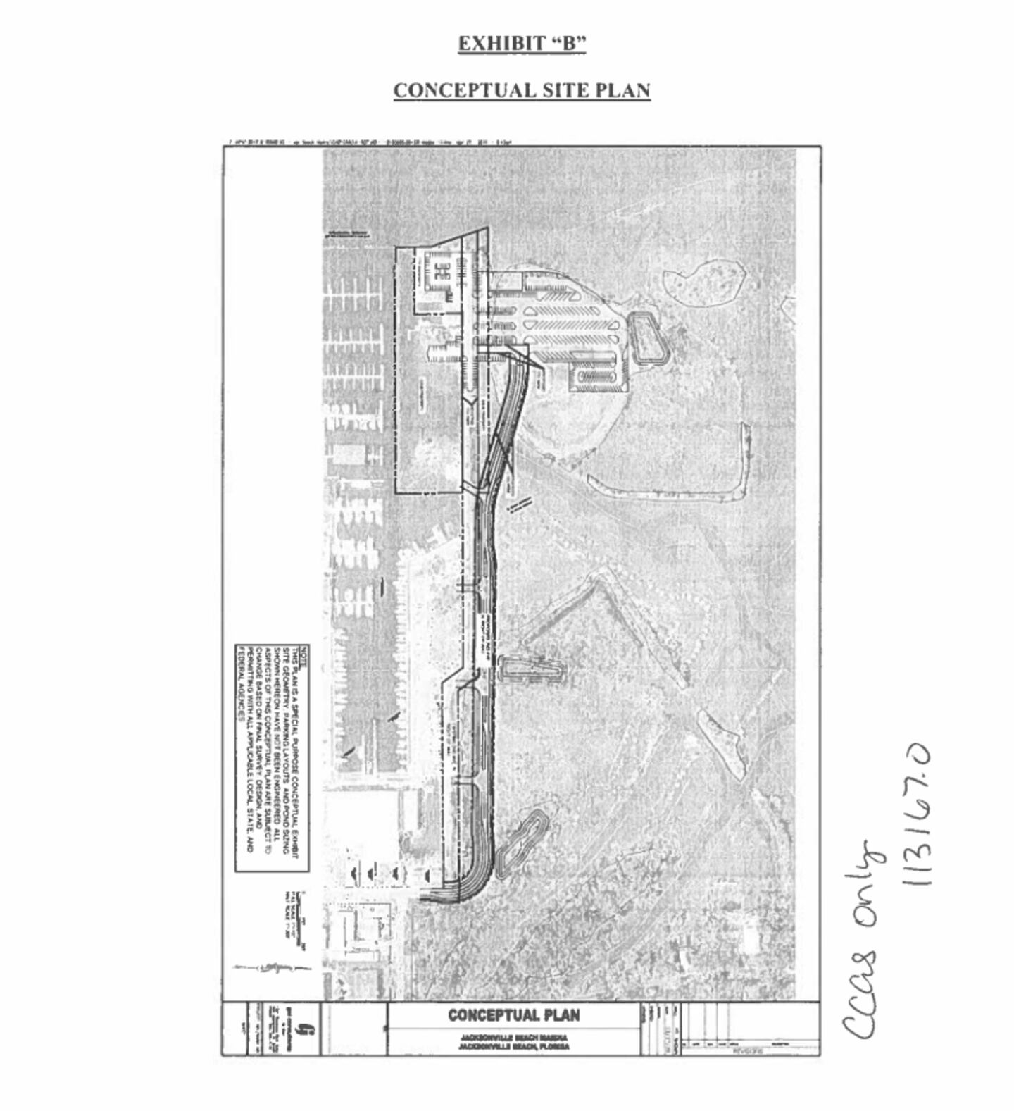 Site plan for development