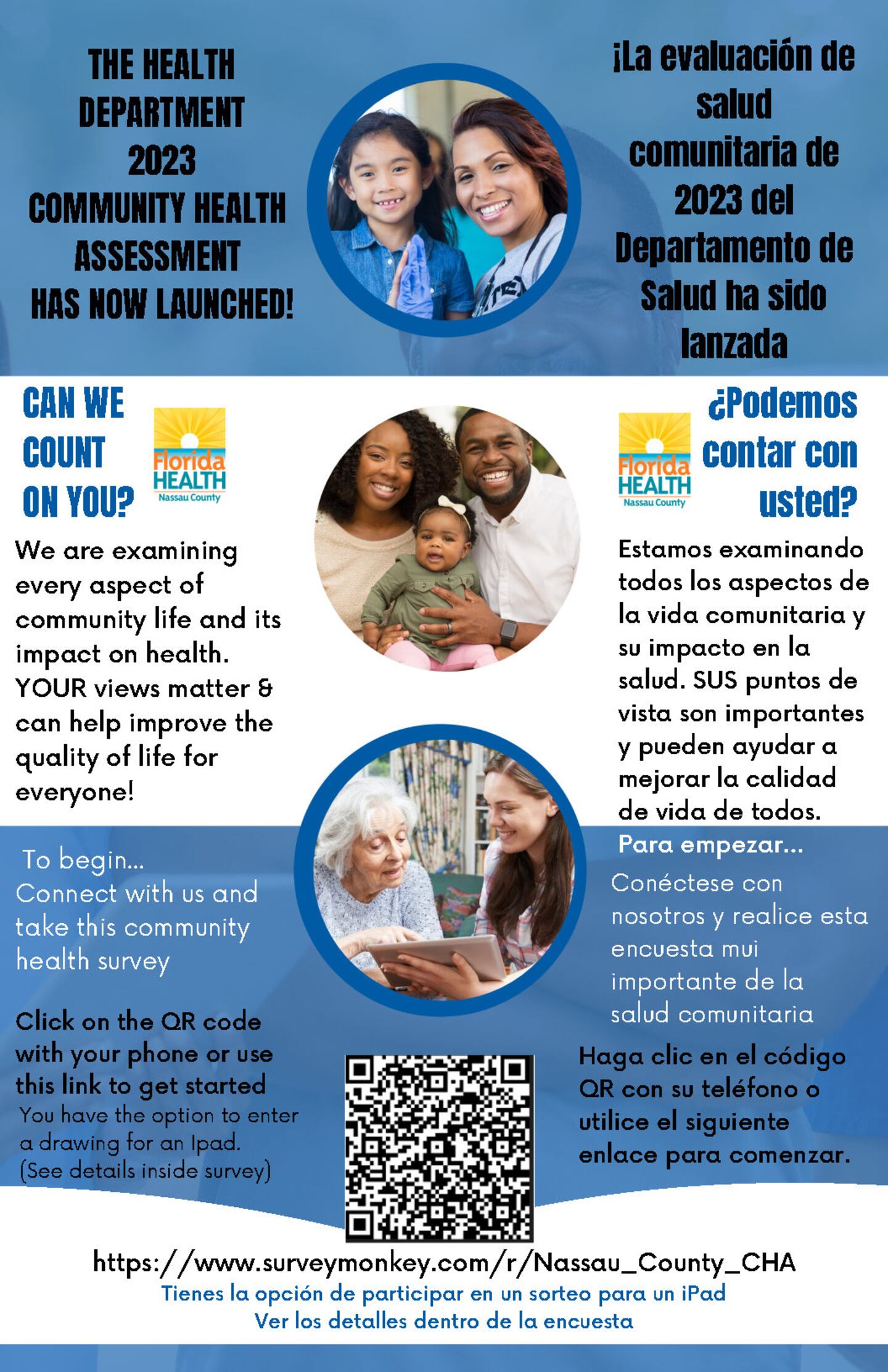 Take the survey today and enter to win a chance for an iPad.