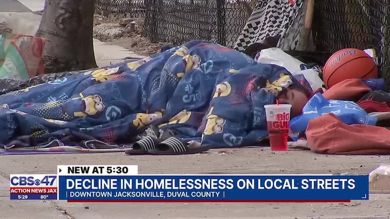‘A tremendous reduction’: NE FL unsheltered homeless population fell 49 percent since last year