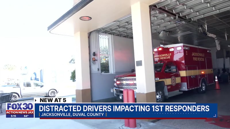Jacksonville police, fire rescue reminding drivers to pull over for first responders