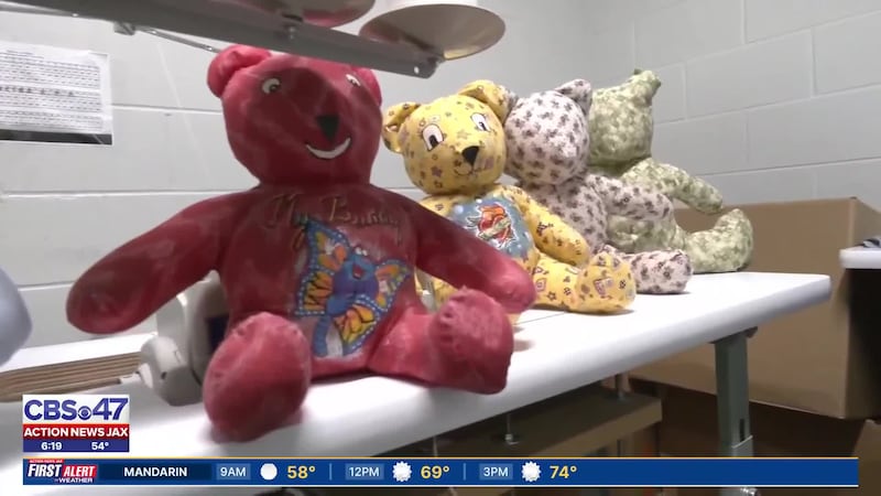 Prisoners’ hand-sewn teddy bears to ride in police cars and comfort kids in trauma