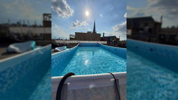 Illegal rooftop pool filled with 60 tons of water discovered on Brooklyn building, officials say