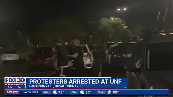Multiple arrests during UNF pro-Palestine protest