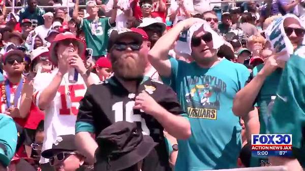 Dozens treated for heat-related issues at Jaguars home opener against Chiefs